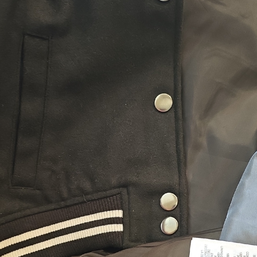 True Religion Black and White Varsity Jacket - Picture 8 of 8